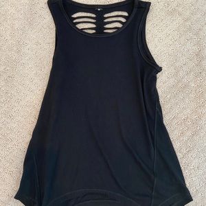 Black tank top w/ cutouts